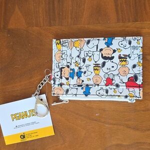 Peanuts Faux Leather Change Purse wallet NWT